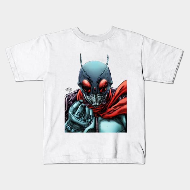 Kamen Rider- the first Kids T-Shirt by MatiasSotoLopez
